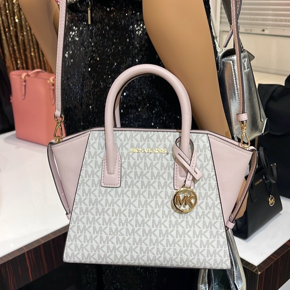 MICHAEL KORS
Avril Small Logo Top-Zip Satchel
Powder Blush Multi 
NWT - Picture 2 of 16